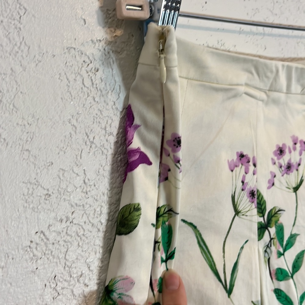 Talbots women’s 10 boho floral print flare mini skirt Office Fairycore Brunch - Picture 10 of 13